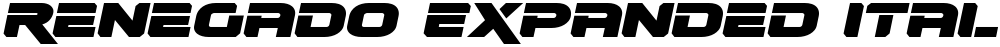 Renegado Expanded Italic