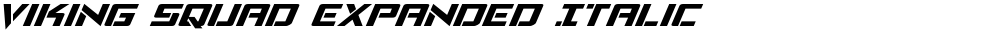 Viking Squad Expanded Italic