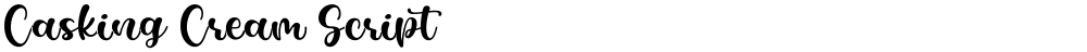 Casking Cream Script