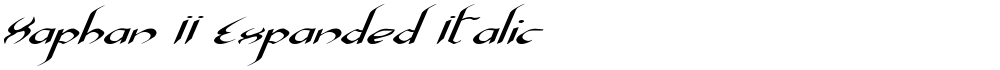 Xaphan II Expanded Italic