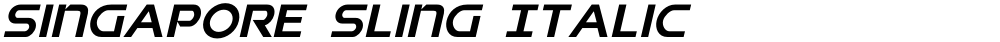 Singapore Sling Italic