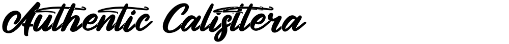 Authentic Calisttera