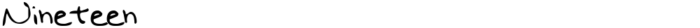 Nineteen