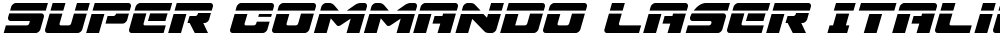 Super Commando Laser Italic