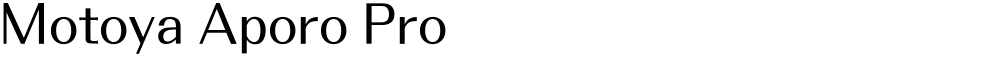 Motoya Aporo Pro