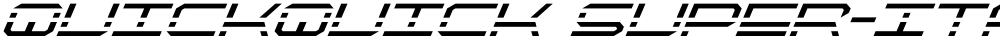 QuickQuick Super-Italic