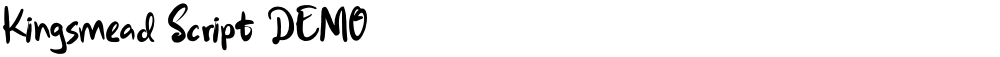 Kingsmead Script DEMO