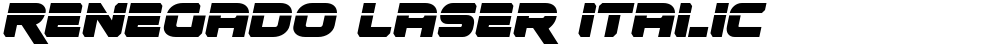 Renegado Laser Italic