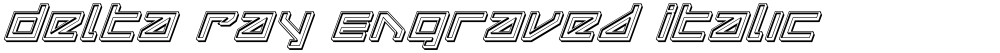 Delta Ray Engraved Italic