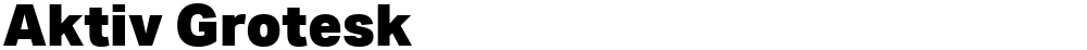 Aktiv Grotesk