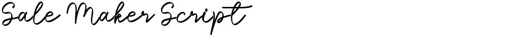 Sale Maker Script