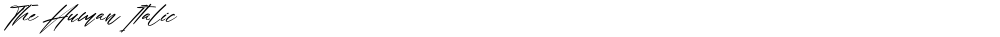 The Human Italic