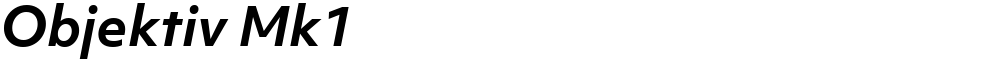 Objektiv Mk1