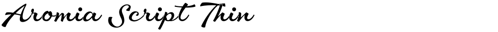Aromia Script Thin