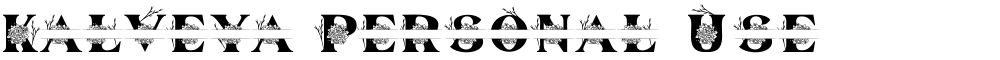 Kalveya Personal Use