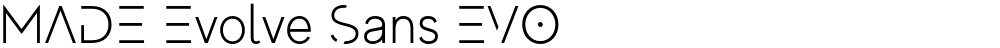 MADE Evolve Sans EVO