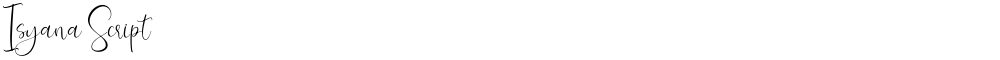 Isyana Script