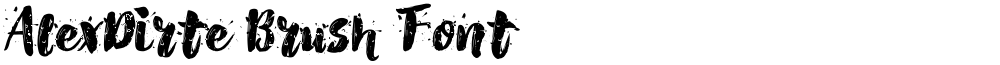 AlexDirte Brush Font