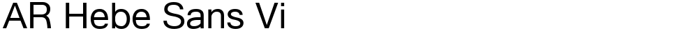 AR Hebe Sans Vi