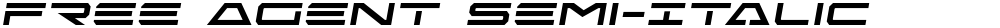 Free Agent Semi-Italic