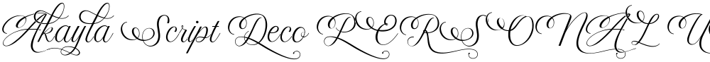 Akayla Script Deco PERSONAL USE