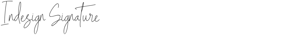 Indesign Signature