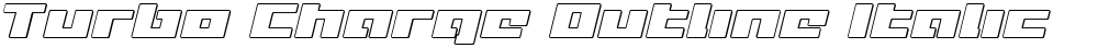Turbo Charge Outline Italic