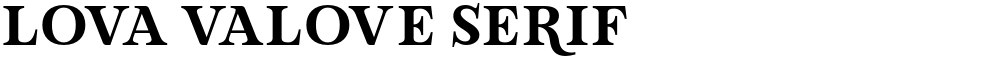 Lova Valove Serif