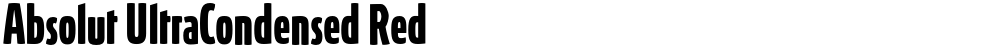 Absolut UltraCondensed Red