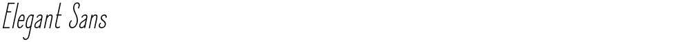 Elegant Sans