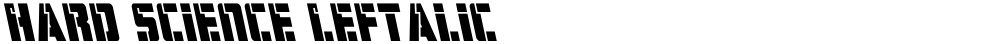 Hard Science Leftalic