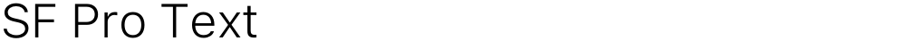 SF Pro Text