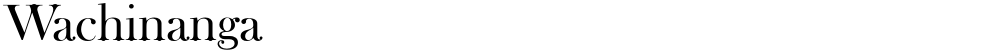 Wachinanga