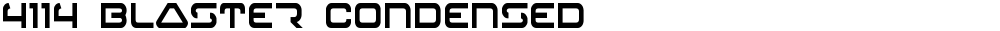 4114 Blaster Condensed