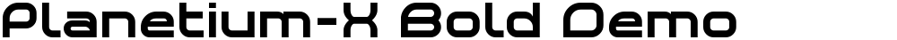 Planetium-X Bold Demo