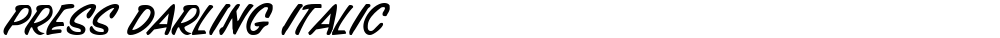 Press Darling Italic