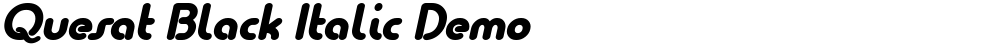 Quesat Black Italic Demo