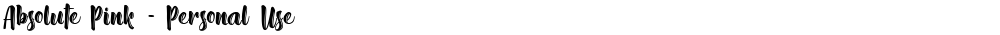Absolute Pink - Personal Use
