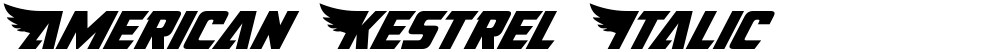 American Kestrel Italic