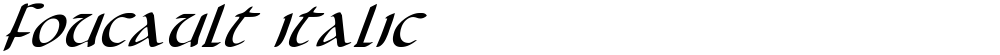 Foucault Italic