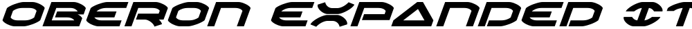 Oberon Expanded Italic