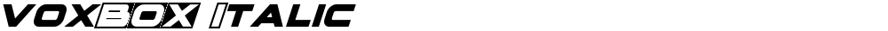 voxBOX Italic
