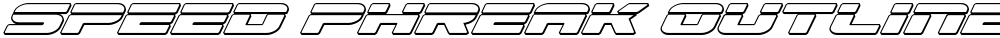 Speed Phreak Outline Italic