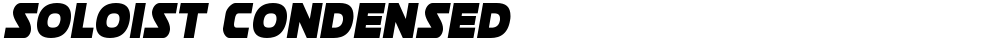 Soloist Condensed