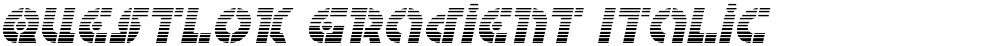 Questlok Gradient Italic