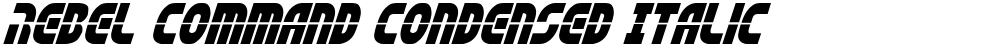 Rebel Command Condensed Italic