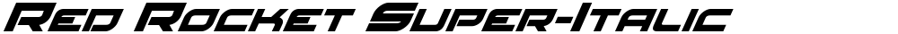 Red Rocket Super-Italic