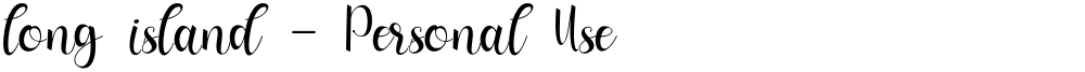 long island - Personal Use