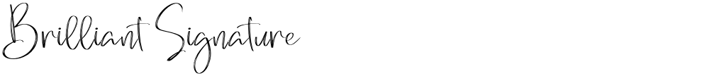 Brilliant Signature