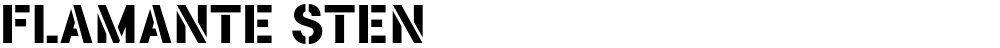 FLAMANTE STEN